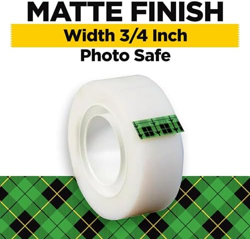 Scotch Magic Tape, Invisible, 12 Rolls