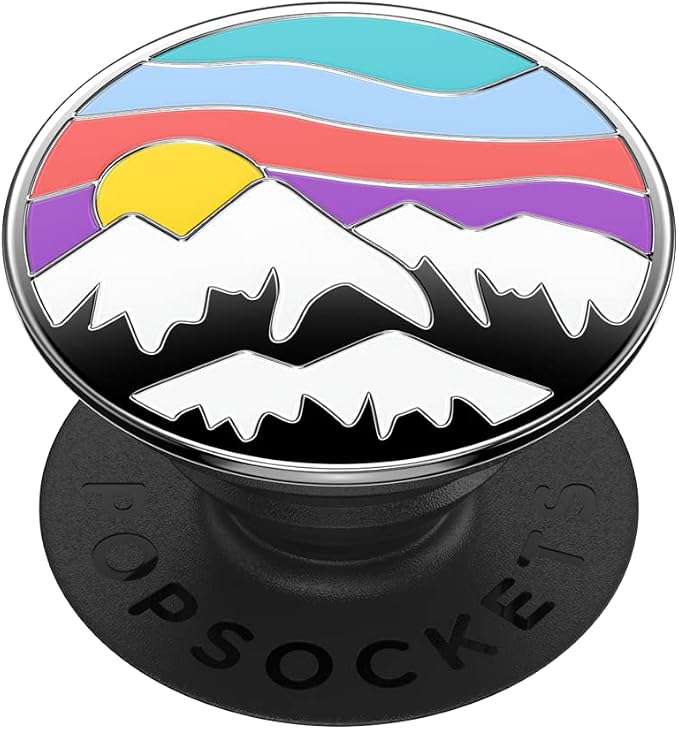 PopSockets Adhesive Phone Grip, Holder- Altitude Adjust | Secure Comfortable Hold, Anti-Drop, Kickstand, Enamel, Designs, Nature, Leaf