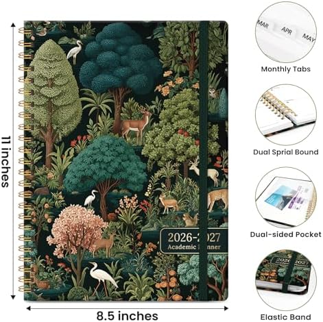 ZOTIA Planner 2026-2027 Jul 2026-Jun 2027 Academic Monthly & Weekly Planner