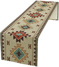 Aztec Southwest Table Runner,Ethnic Geometric Table Runners Dresser Scarves Table Setting Decor for Garden Farmhouse Wedding Party Holiday Dinner Home 13x108 Inch