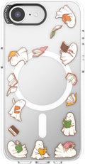 PopSockets iPhone 16 Phone Case with MagSafe, Wireless Charging Compatible, Bookish - Spooky Book Club
