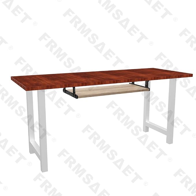 FRMSAET Office Product 20/24/30 inch Keyboard Drawer Tray(30 in, Burlywood) | Heavy Duty Wood Pull-Out Under Desk Computer Platform Sliding Drawer Suits with Adjustable Height Slides, Save Space