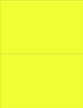 NextDayLabels - 8-1/2 x 11 Neon Color High Light Fluorescent Labels for Laser & Inkjet Printer (Yellow Fluorescent, 8-1/2" x 5-1/2" - 2 Per Page | 200 Labels)
