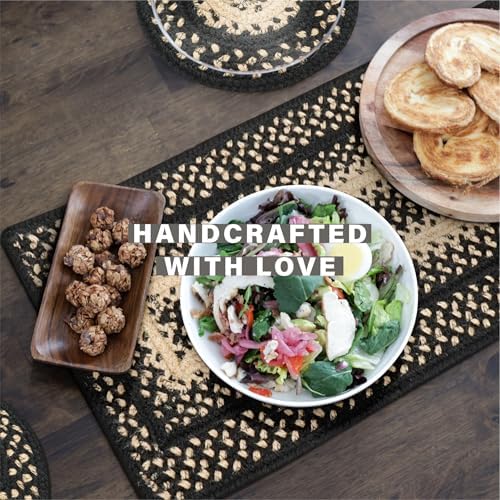 Homespice Manchester Braided Table Runner for Primitive Decor, Rect 11x36