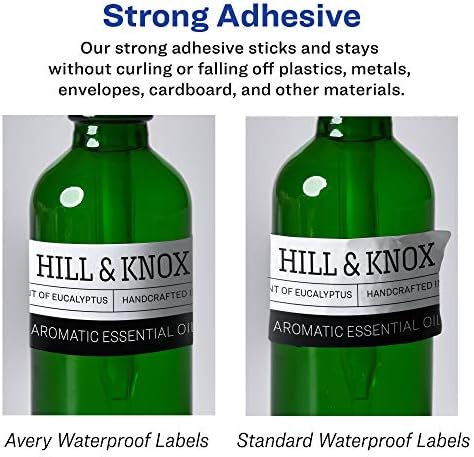 Avery® Printable Durable White Rectangle Labels, Sure Feed® Technology, 2" x 5", Print-to-the-Edge, Waterproof Labels, Laser & Pigment-Based Inkjet Compatible, 100 Total