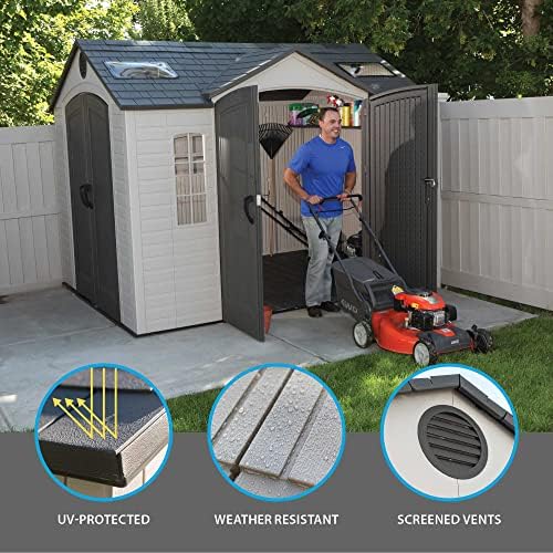 Lifetime 60001 Outdoor Storage Shed, 10 by 8 Feet