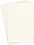 New White Stationery Parchment Paper | 24 Lb Bond / 60 lb Text / 90 GSM Paper | 50 Sheets Per Pack | 11” x 17” Inches