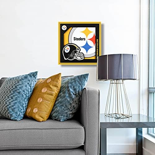 YouTheFan NFL Pittsburgh Steelers 3D Logo Series Wall Art