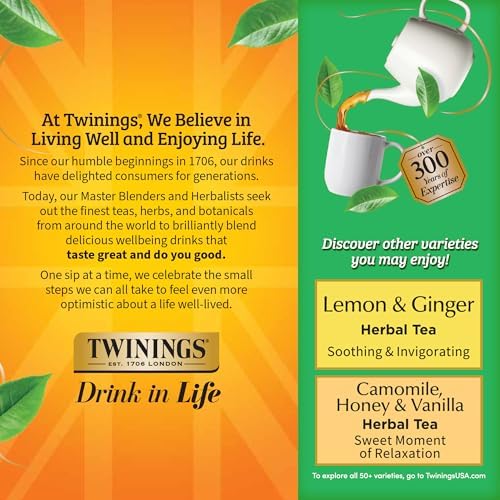 Twinings Decaffeinated Green Tea Bags, 100 CT Box (1 Pack)