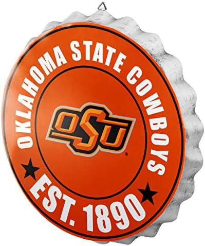 foco NCAA Team Logo Metal Bottle Cap Hanging Wall Sign