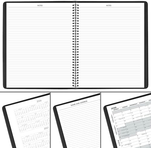AT-A-GLANCE 2027 Planner, Monthly, 15-Month Jan-Mar, 9" x 11", Unruled Daily Blocks, Black (702600527)