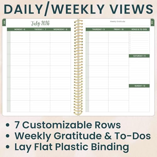 Daisy by bloom daily planners 2026-2027 Academic Year Student Planner (July 2026 - July 2027) - Elementary Through Middle School Calendar Agenda Book - 7” x 9" - Butter Yellow Daisies