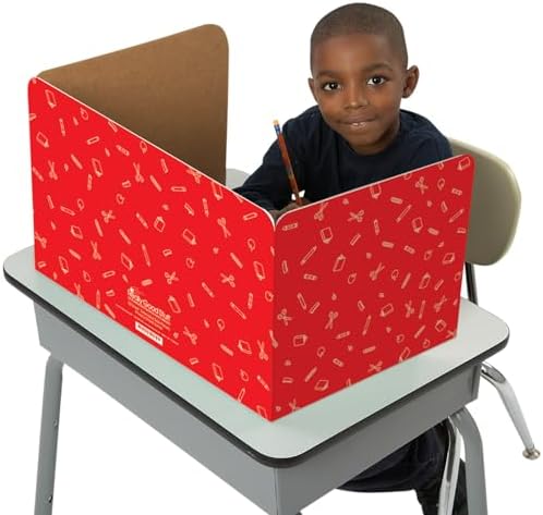 Really Good Stuff Standard Testing Privacy Shields Set of 12, Red