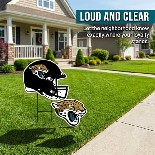 NFL Logo & Helmet 2 Pack Yard Sign Set