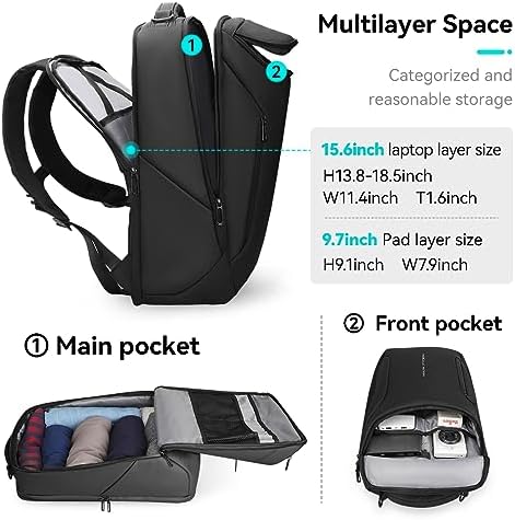 MARK RYDEN Business Backpack for Men, 17.3 Inch Laptop Backpack