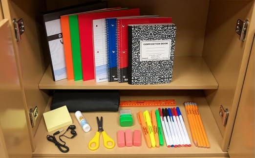 12 Pack Bulk Middle and High School Supplies Kits for Boys, Girls, Classrooms | Back to School Supply Bundle Wholesale Packs for Kids, Includes Notebooks, Folders, Pencils, Earbuds, Binder, More