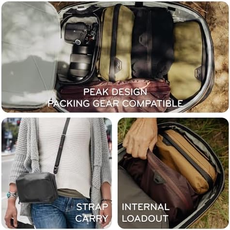 Peak Design Tech Pouch, Kelp, Electronics Organizer for Travel or Everyday Carry, Origami-Style Storage, Cable Pass-Through, Weatherproof Recycled Nylon, Gear Carry Bag for Men and Women