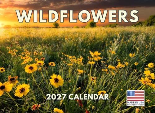 Wildflower Calendar 2027 Wild Flower Monthly Wall Calender 12 Month