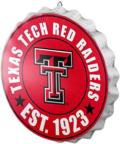 foco NCAA Team Logo Metal Bottle Cap Hanging Wall Sign