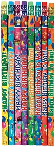 Raymond Geddes Birthday Number 2 Pencils For Kids (Pack of 144)