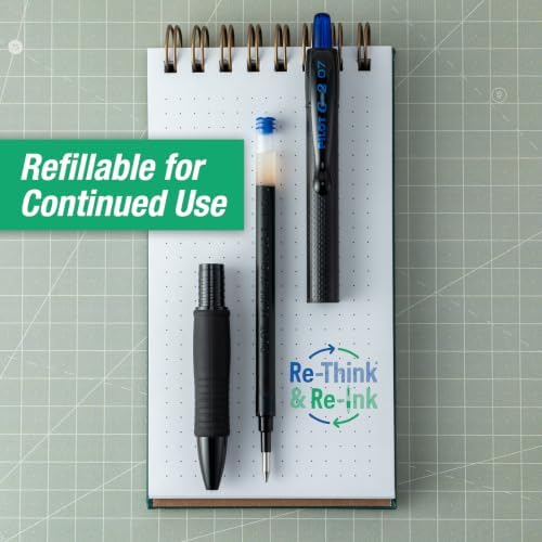 PILOT G2 Edge Blue Pens, 12ct box, Fine Point 0.7 mm