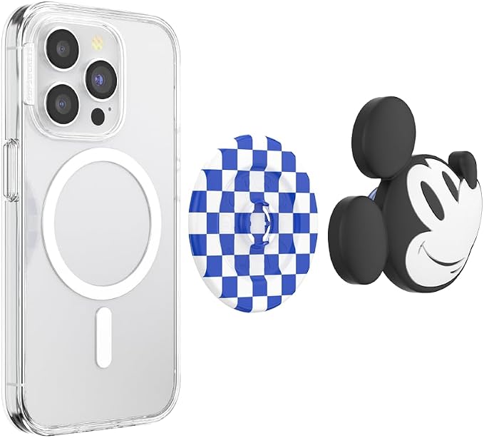 PopSockets Phone Grip for MagSafe, Magnetic Holder- Classic Mickey | Removable, For Kindle / Android / iPhone, With Magnet, Disney, Mickey Mouse, Minnie, Fun, Cool, Unique