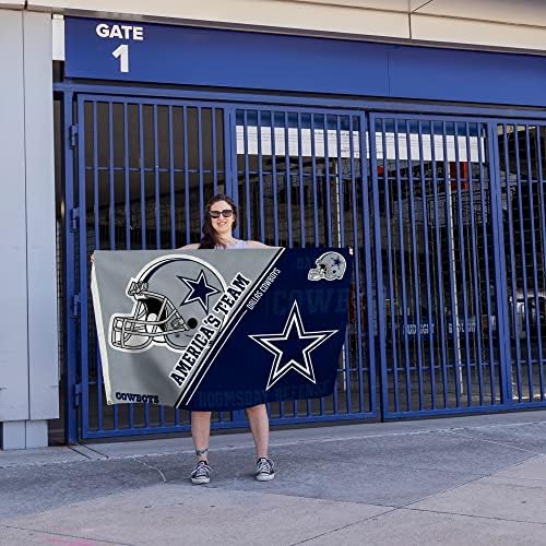 NFL Rico Industries Standard 3' x 5' Banner Flag Single Sided - Indoor or Outdoor - Home Décor