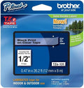 Brother Genuine P-touch TZE-131 Tape, 1/2" (0.47") Standard Laminated P-touch Tape, Black on Clear, Perfect for Indoor or Outdoor Use, Water Resistant, 26.2 Feet (8M), Single-Pack