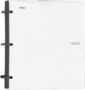 Five Star Flex Hybrid NoteBinder, 1 Inch Binder with Tabs, Notebook and 3 Ring Binder All-in-One, White (72520)