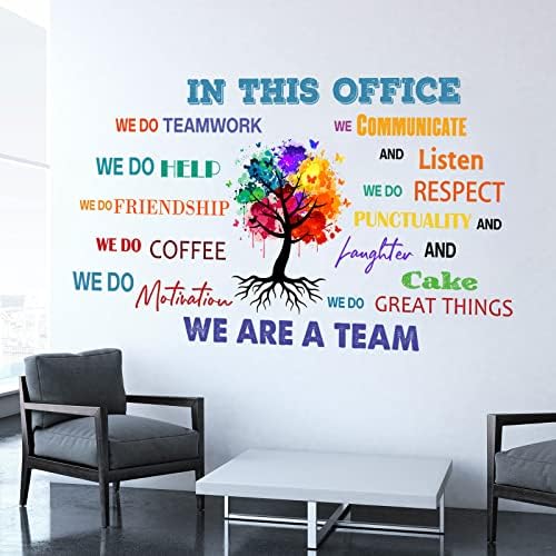 Chinco Office Decorations for Work, Teamwork Motivational Quotes Stickers