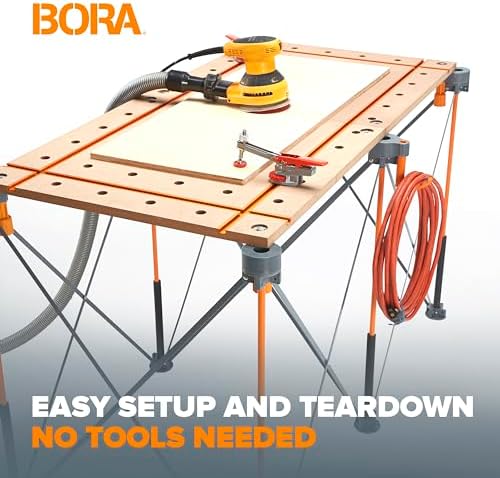 BORA Centipede T-Track Workbench - 20mm Dog Hole MFT Work Bench Table Top
