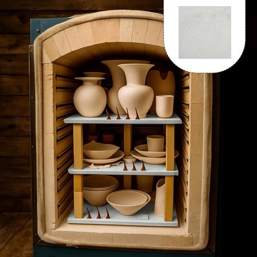 Weysat Square Kiln Shelf for Glass Fusing and Ceramics, Use in Any Kiln(16 x 16 x 0.8 Inch,1300℃)