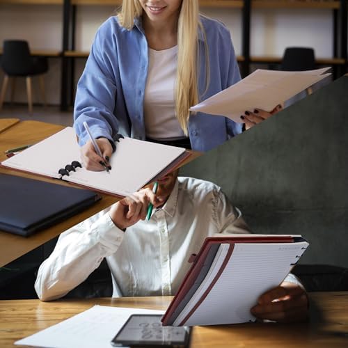 Yoment Refillable Notebooks for Work 5 Subject with Removable Dividers Tabs