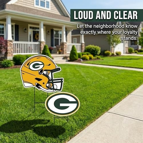 NFL Logo & Helmet 2 Pack Yard Sign Set