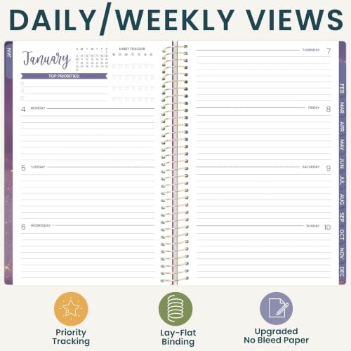 bloom daily planners 2027 Planner (January - December 2027) - Weekly & Monthly Softcover Planner for Women - Calendar Year Inspirational Agenda Book with Stickers - 5.5" x 8.25" - Good Things Are Coming
