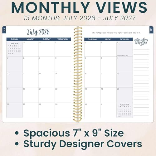 Daisy by bloom daily planners 2026-2027 Academic Year Student Planner (July 2026 - July 2027) - Elementary Through Middle School Calendar Agenda Book - 7” x 9" - Stargaze