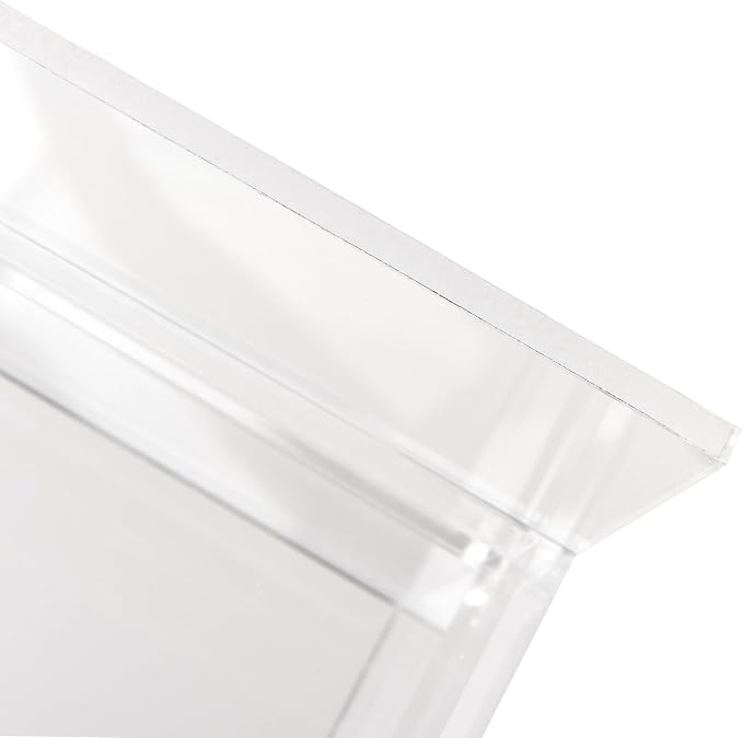 Russell+Hazel Acrylic Monitor Stand with Storage Drawer, Clear | Lifts your monitor for better posture and hides clutter below. Clear acrylic riser with a storage drawer holds up to 10 lbs.