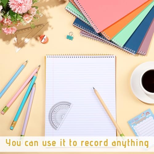Maitys 6 Pcs Steno Spiral Notebooks, Lovely Color, Elegant Style