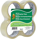 Duck Brand Standard Packing Tape Refills, 4 Rolls