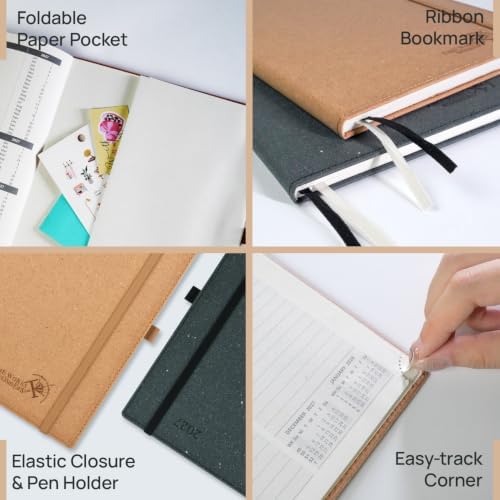 POPRUN 2027 Planner Weekly and Monthly,6.5" x 8.75" Recycled Paper Calendar