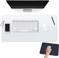 24 X 48 Inch Clear Desk Pad Protector Transparent Desk Mats Blotter on Top of Desks for Laptop Computer Keyboard PVC Vinyl Desktop Writing Mat Cover With Mouse Pad Non-slip Waterproof Wipeable Plastic