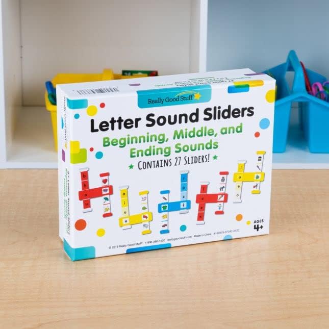 Really Good Stuff Letter Sound Sliders: Beginning, Middle, & Ending Sounds
