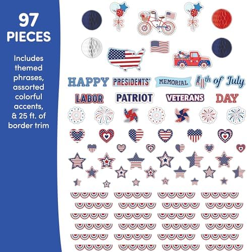 Teacher Created Resources Patriotic Create & Decorate Quick Kit (TCR9473)