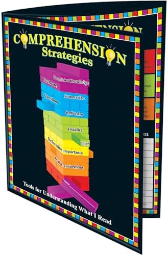 Really Good Stuff Comprehension Trifold 3-Pocket Folder- 12 Folders