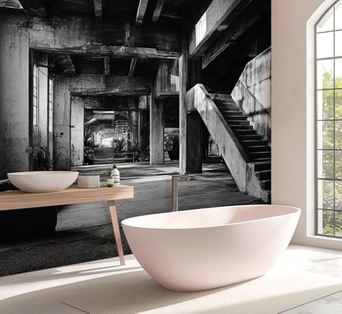 Wall Mural Peel and Stick Design Industrial Interior Large Wallpaper Self Adhesive Contact Paper Removable 3D Wall Sticker for Living Room Bedroom 94"x132"