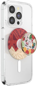PopSockets Phone Grip for MagSafe, Magnetic Holder- Pua's Paradise | Removable, For Kindle / Android / iPhone, With Magnet, Disney, Mickey Mouse, Minnie, Enamel, Designs