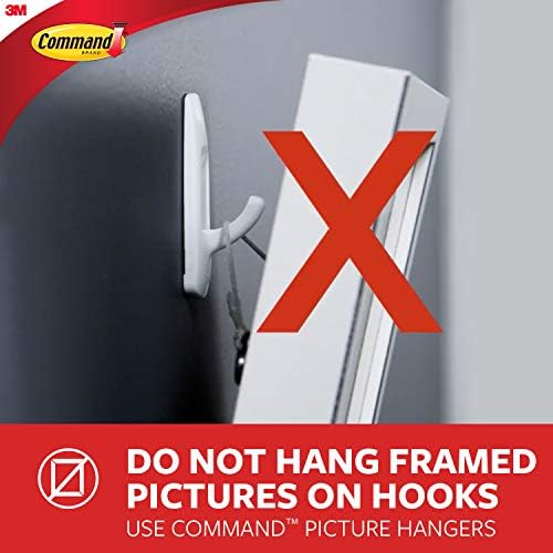 Command Small Hooks, Clear, 2-Hook, 6-Pack
