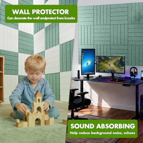 48" x 36" Large Felt Bulletin Board 1/2" Thick, Jade Green