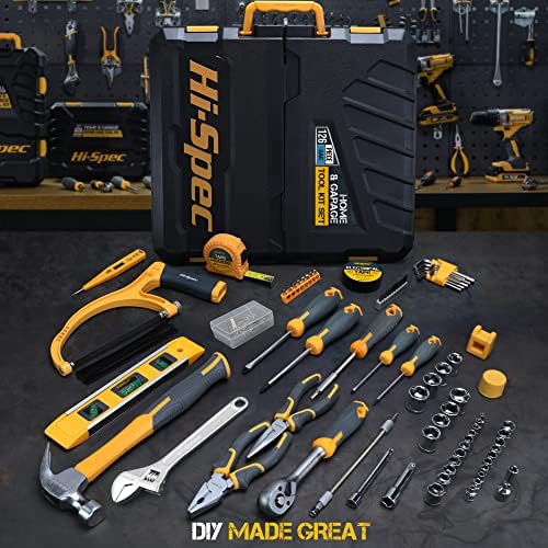 Hi-Spec Home Garage Mechanics DIY Tool Kit Handyman Auto Car with Toolbox