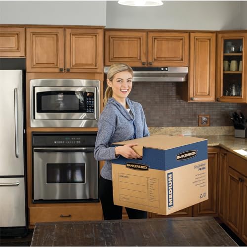 Bankers Box 8-Pack Medium Prime HD Moving Boxes with Reinforced Handles